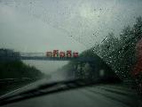 Op weg in Duitsland: regen!