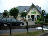 Zo ziet de receptie van het park er uit van buiten.